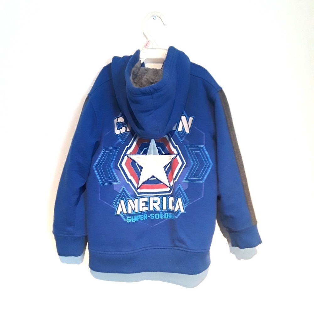 Captain Marvel Fur Lined Hoodie Children Sz L (6)
